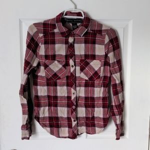 Polly & Esther large plaid button down